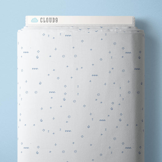 Travel Scribbles - Nice Nice - Emily Taylor - Cloud 9 Fabrics - Poplin - Simplifi Fabric