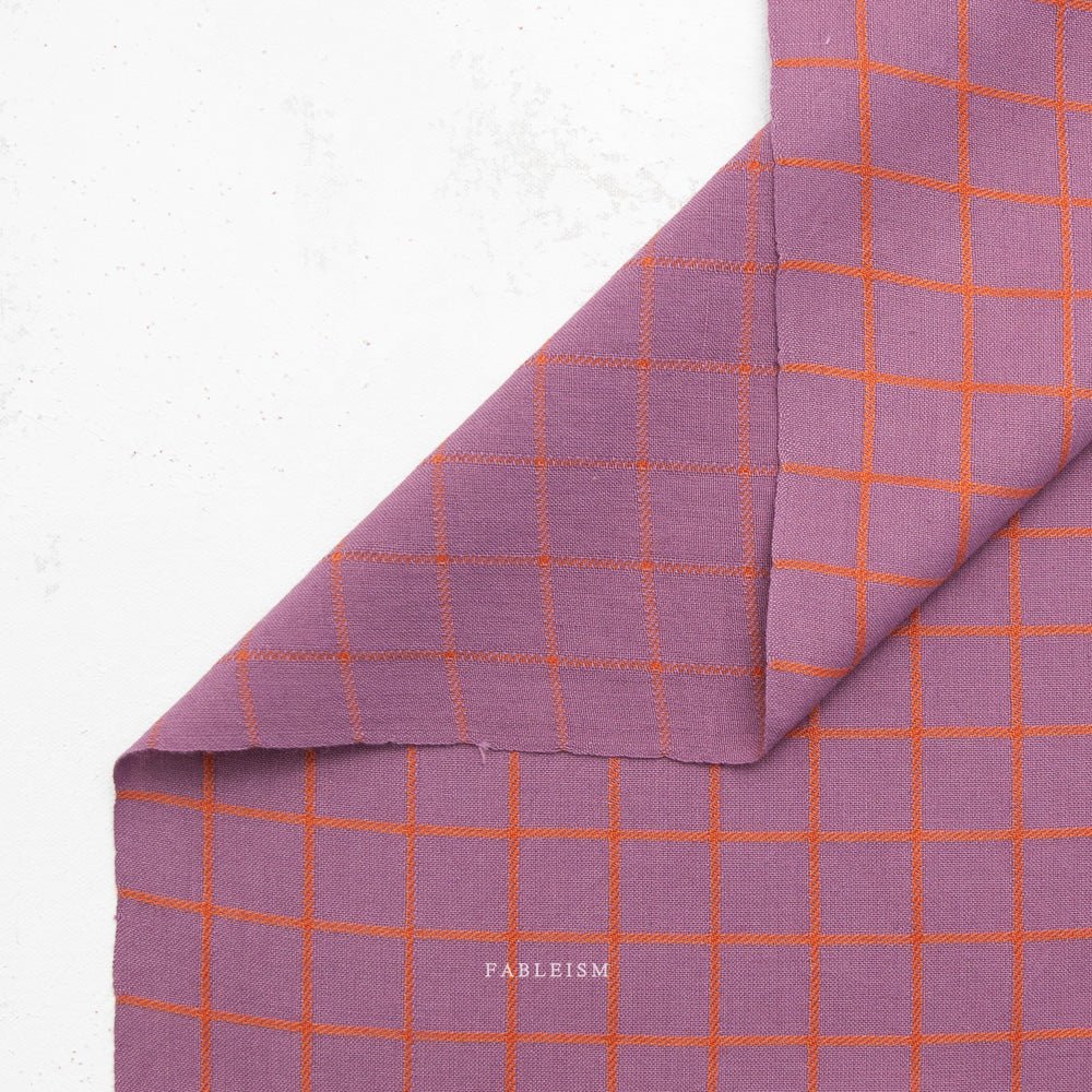 Trellis - Plum - Fine & Dandy - Fableism Supply Co. - Simplifi Fabric