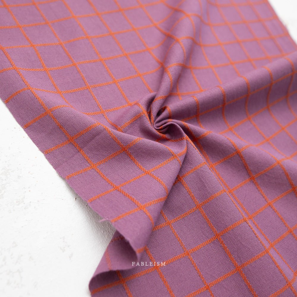 Trellis - Plum - Fine & Dandy - Fableism Supply Co. - Simplifi Fabric