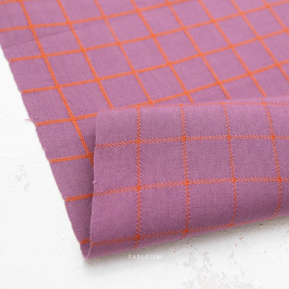 Trellis - Plum - Fine & Dandy - Fableism Supply Co. - Simplifi Fabric