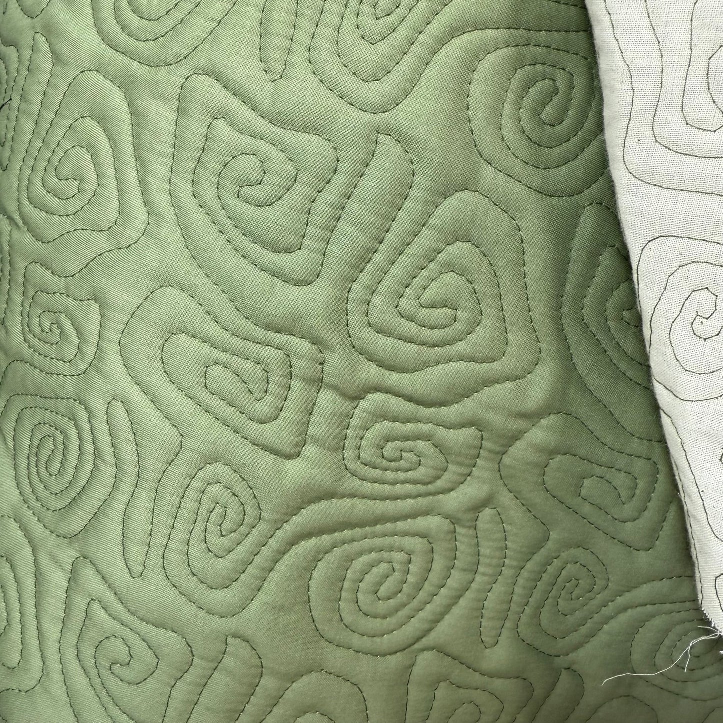 Uzumaki Stitch Quilted - Japanese Import - Sage - Simplifi Fabric