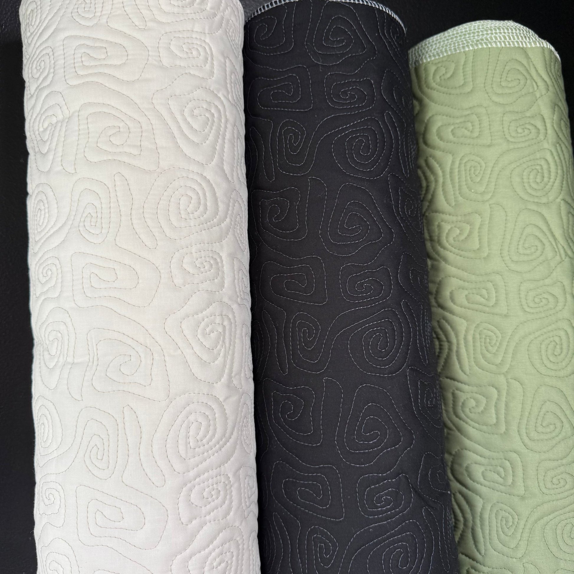 Uzumaki Stitch Quilted - Japanese Import - Winter White - Simplifi Fabric