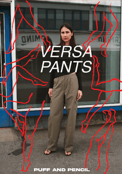 Versa Pants - Paper Sewing Pattern - Puff And Pencil - Simplifi Fabric