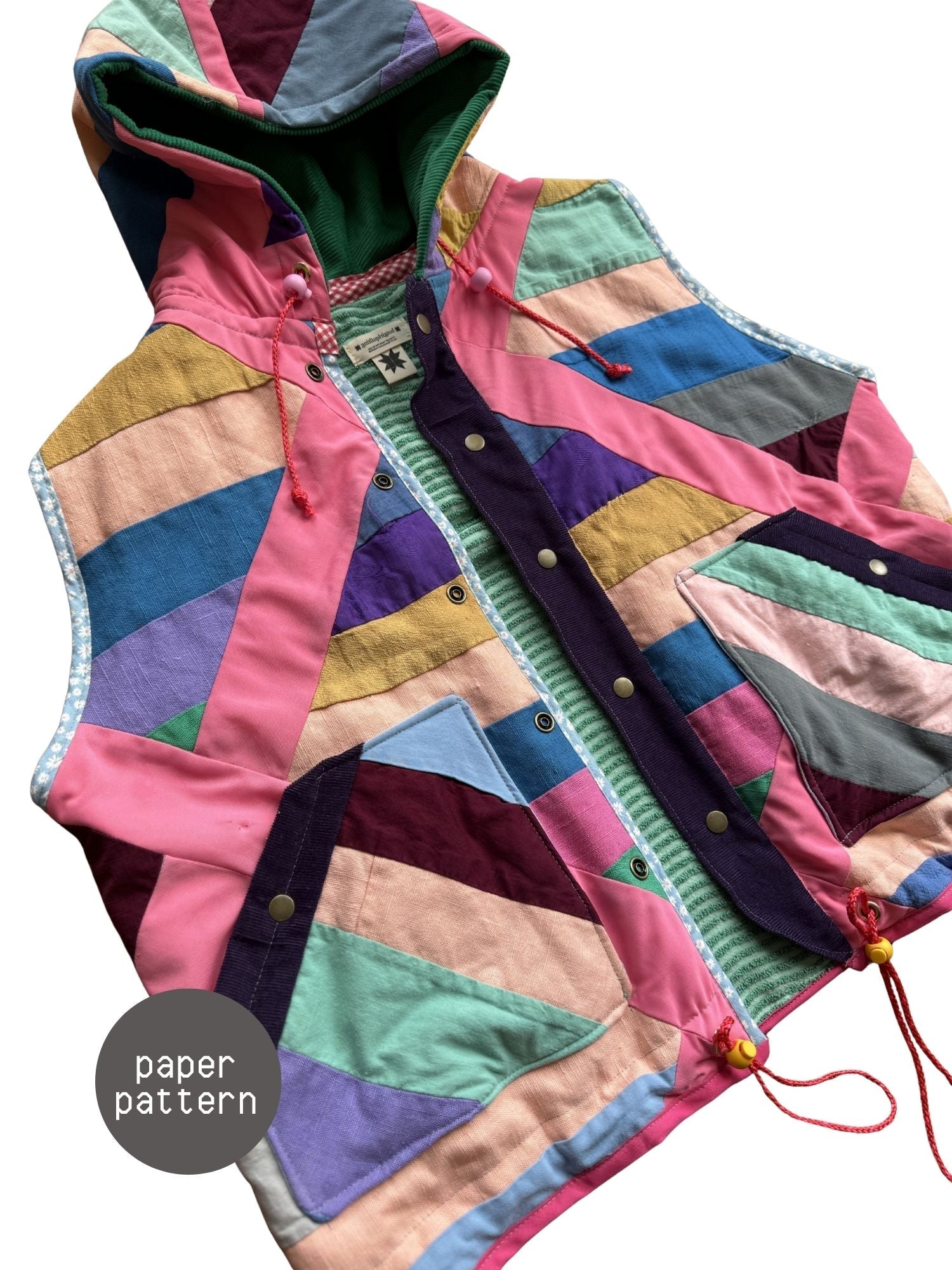 Vest - Paper Pattern - Hot Girl Quilting - Simplifi Fabric