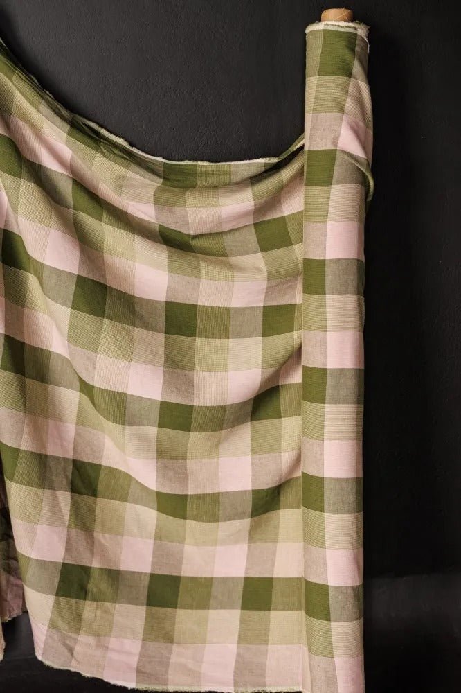 Vetiver Check Linen Cotton - European Import - Merchant & Mills (Copy) - Simplifi Fabric