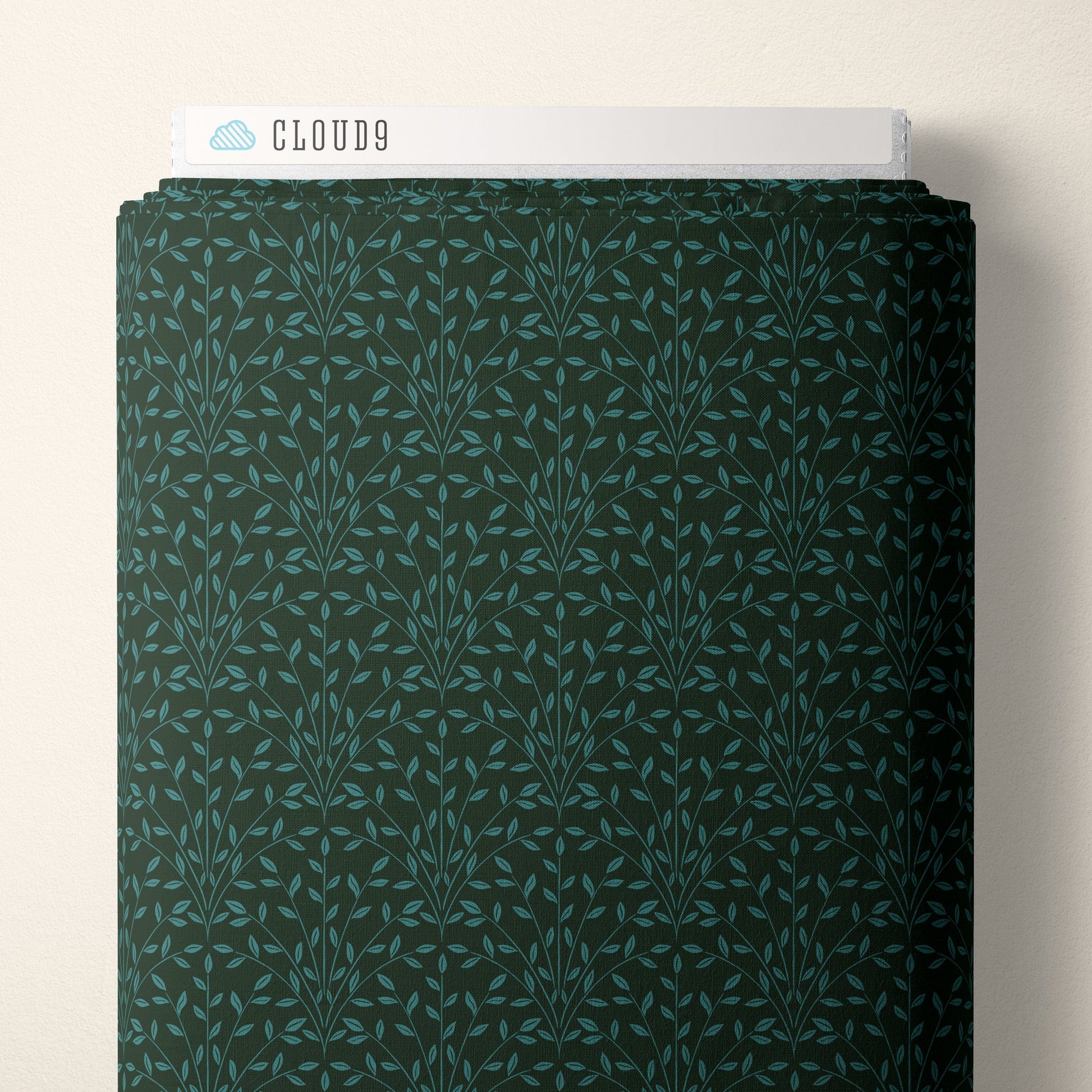 Vine - Dark Forest - Eventide - Jillian Anderson - Cloud 9 Fabrics - Poplin - Simplifi Fabric