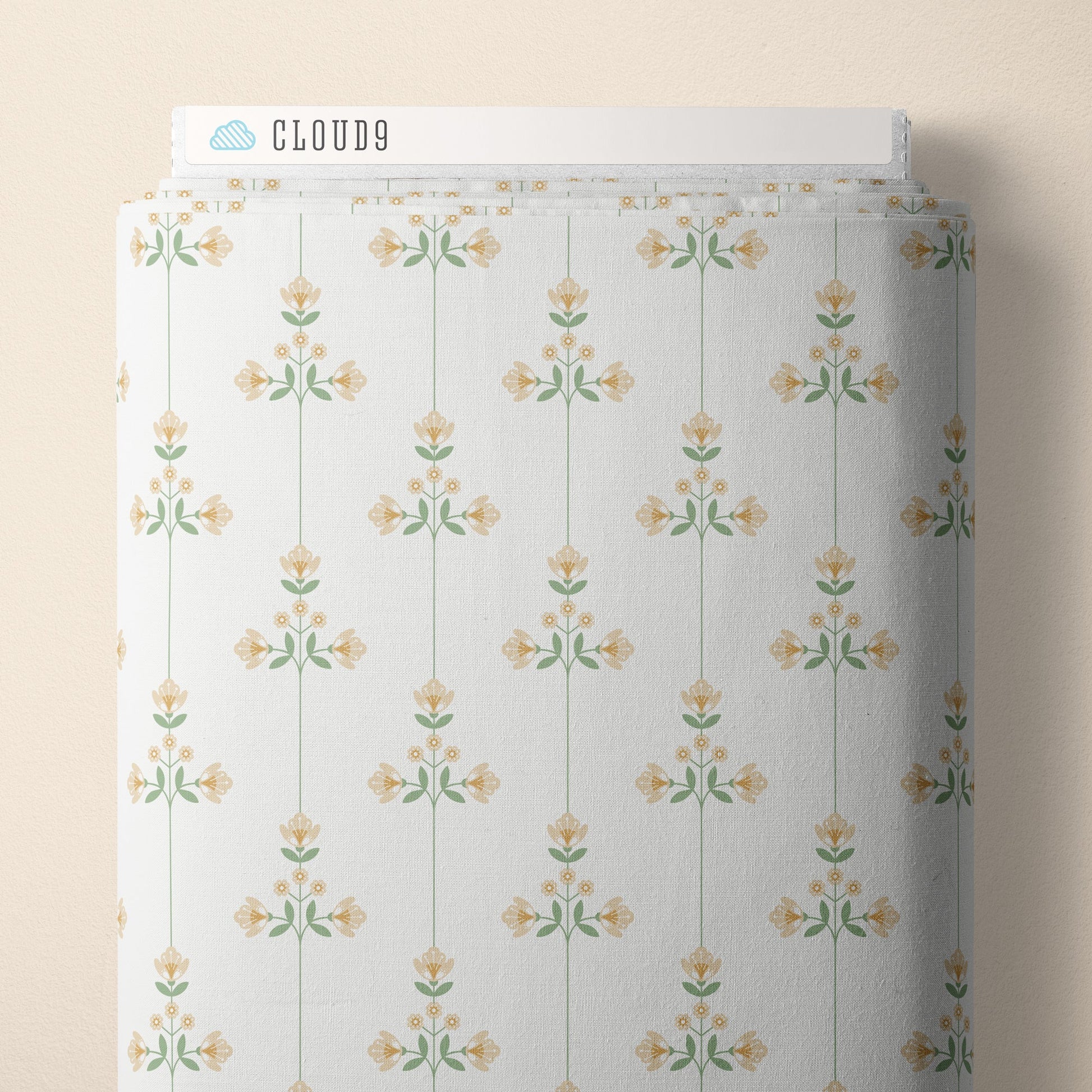 Vivienne - Tan/Turquoise - Vintage Charm - Dots & Glory - Cloud 9 Fabrics - Poplin - Simplifi Fabric