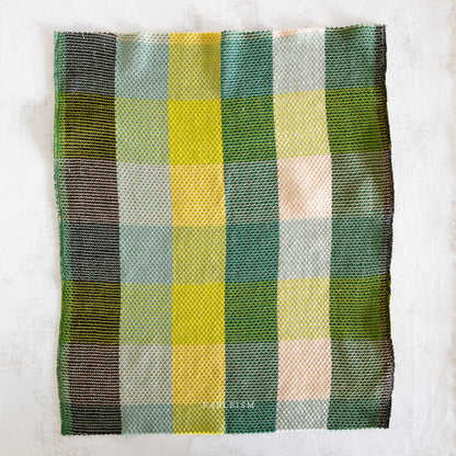 Waffle Happy Checkers - Limon - Fine & Dandy - Fableism Supply Co. - Simplifi Fabric
