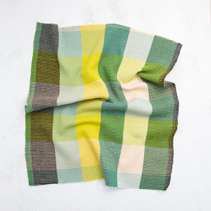 Waffle Happy Checkers - Limon - Fine & Dandy - Fableism Supply Co. - Simplifi Fabric