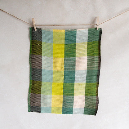 Waffle Happy Checkers - Limon - Fine & Dandy - Fableism Supply Co. - Simplifi Fabric