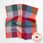 Waffle Happy Checkers - Sangria - Fine & Dandy - Fableism Supply Co. - Simplifi Fabric