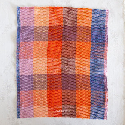 Waffle Happy Checkers - Sorbet - Fine & Dandy - Fableism Supply Co. - Simplifi Fabric