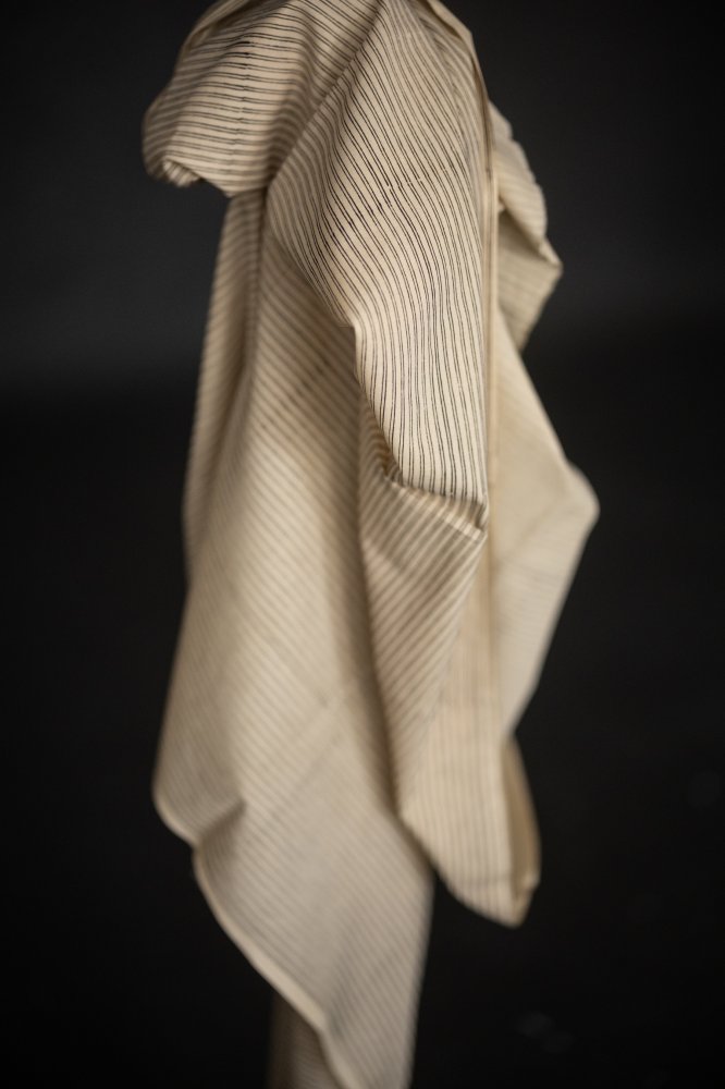 Walnut White Indian Block Print Cotton - Merchant & Mills - Simplifi Fabric