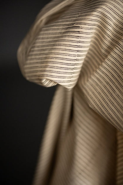 Walnut White Indian Block Print Cotton - Merchant & Mills - Simplifi Fabric