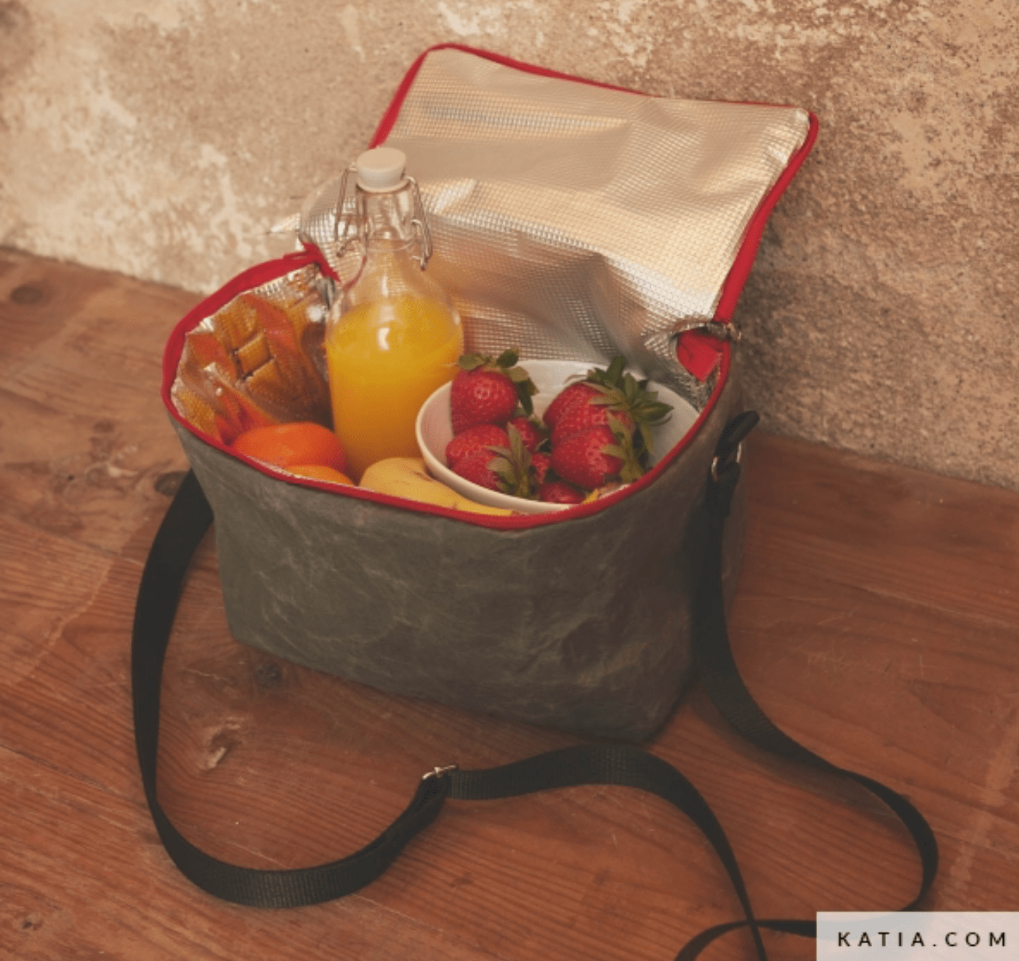 Washable Kraft Paper Fabric - Graphite - Katia - Simplifi Fabric