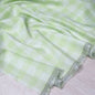 Washed Linen Cotton Check - Lime - Simplifi Fabric
