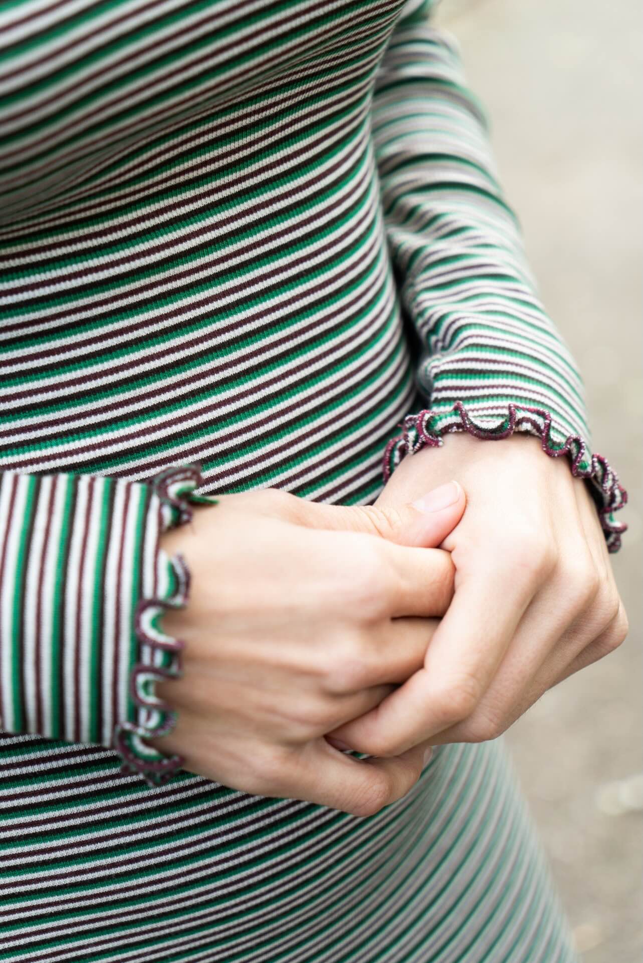 Wavy Hem Dress + Slim Sleeves - Paper Sewing Pattern - Puff And Pencil - Simplifi Fabric