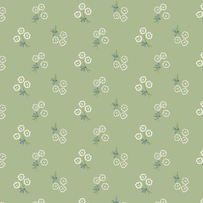Whimsy Keepsake - Green - Summer Garden - House Of Haricot - Cloud 9 Fabrics - Poplin - Simplifi Fabric