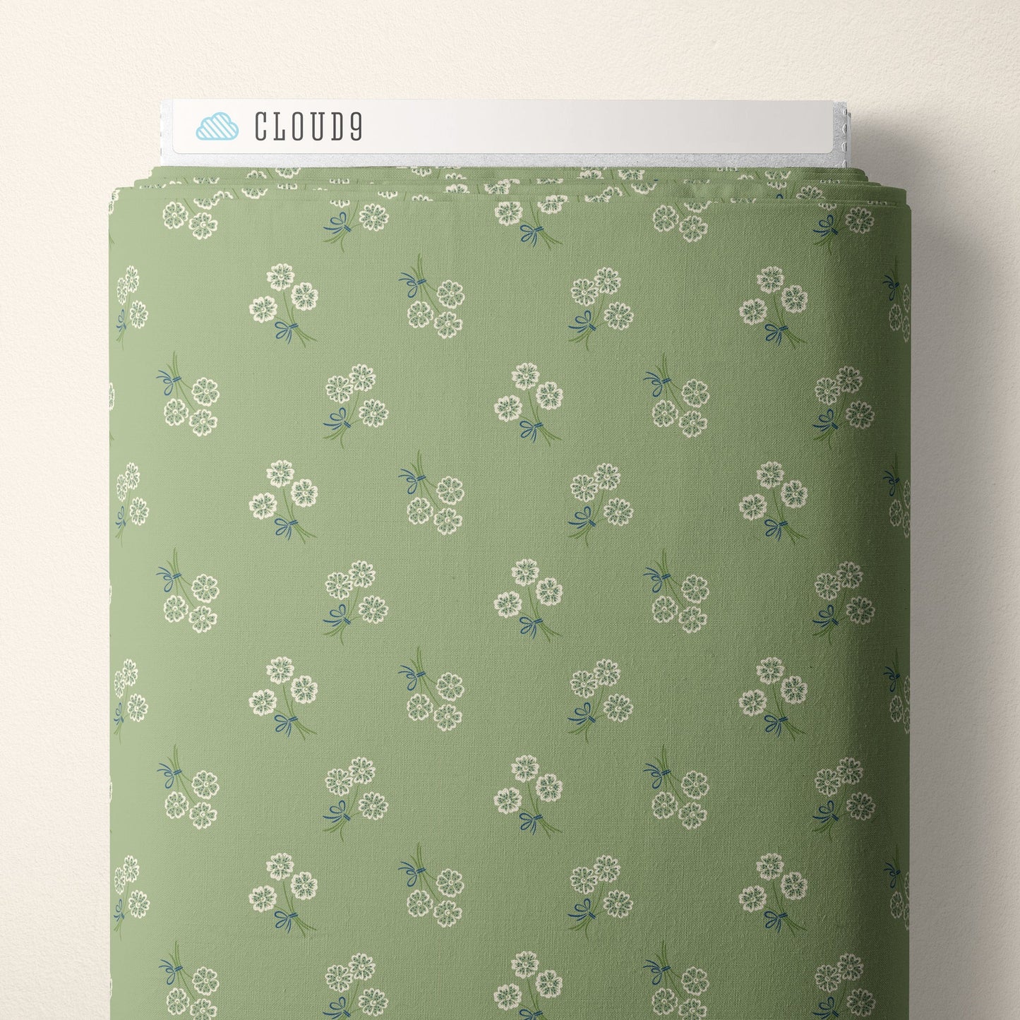 Whimsy Keepsake - Green - Summer Garden - House Of Haricot - Cloud 9 Fabrics - Poplin - Simplifi Fabric