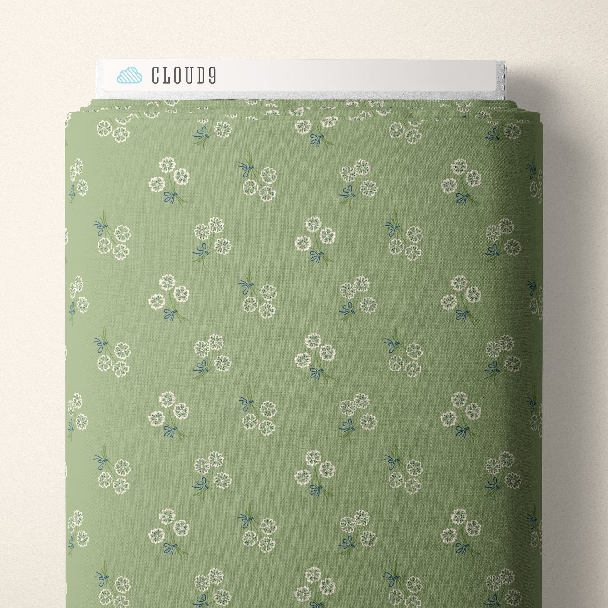 Whimsy Keepsake - Green - Summer Garden - House Of Haricot - Cloud 9 Fabrics - Poplin - Simplifi Fabric