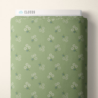 Whimsy Keepsake - Green - Summer Garden - House Of Haricot - Cloud 9 Fabrics - Poplin - Simplifi Fabric