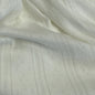Whispering Lines/Diamonds Pointelle Knit Fabric - Organic Cotton - Whisper White - Simplifi Fabric