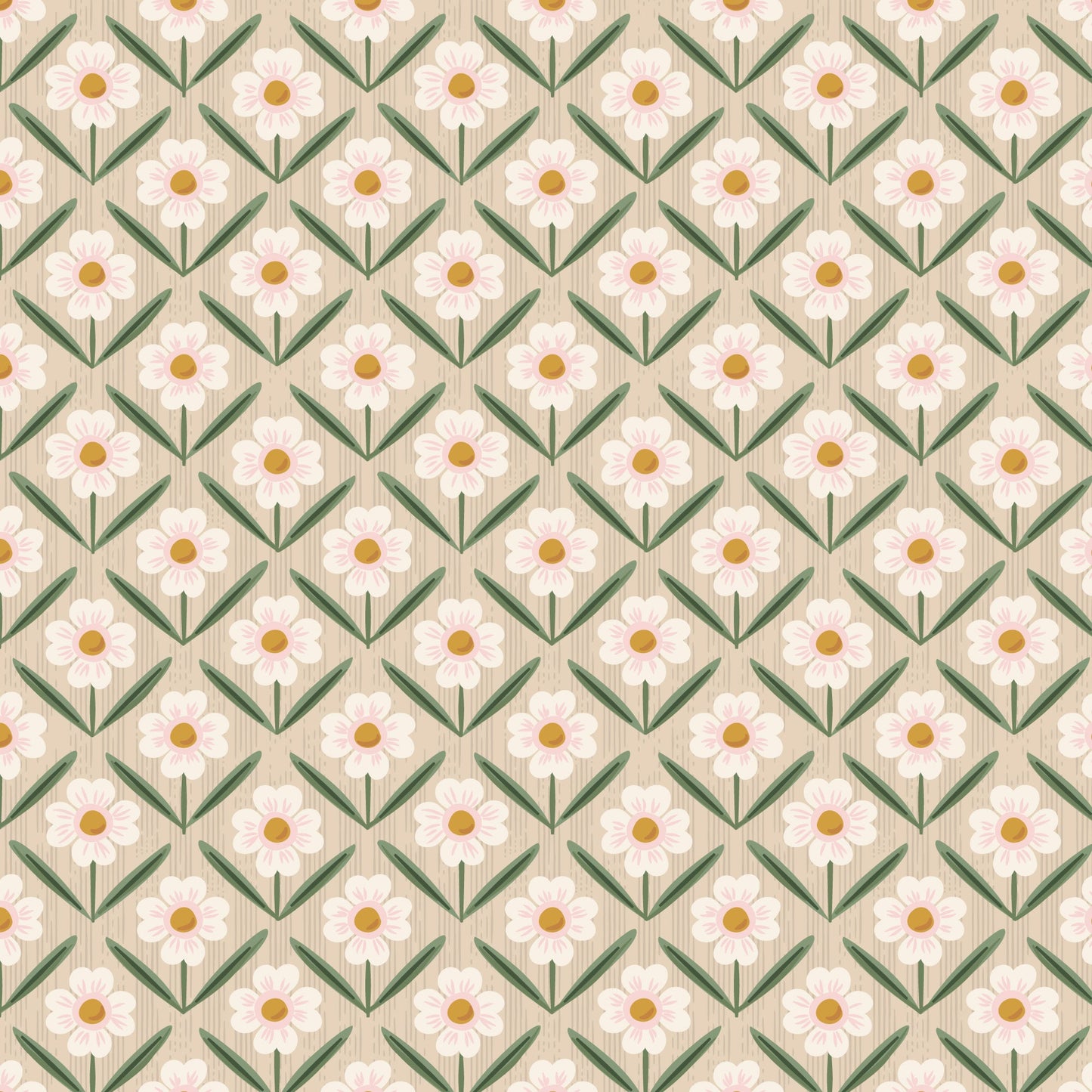 Wild Meadow - Natural - Naturally Wild - Ann Gardner - Cloud 9 Fabrics - Poplin - Simplifi Fabric