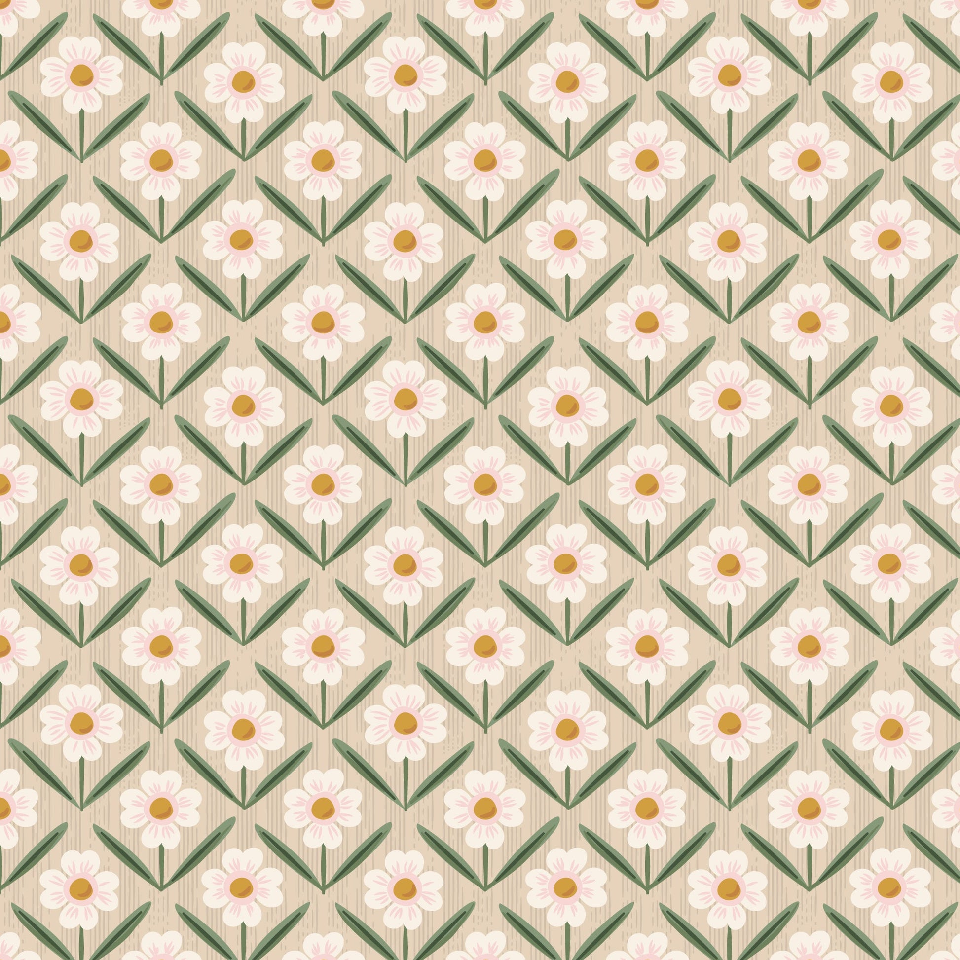 Wild Meadow - Natural - Naturally Wild - Ann Gardner - Cloud 9 Fabrics - Poplin - Simplifi Fabric