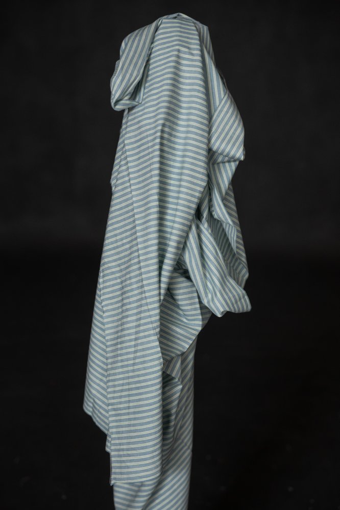 Wild Mint Stripe Handwoven Indian Cotton - Merchant & Mills - Simplifi Fabric