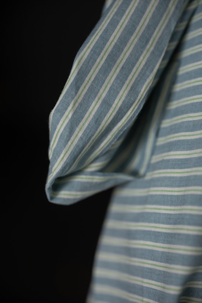 Wild Mint Stripe Handwoven Indian Cotton - Merchant & Mills - Simplifi Fabric