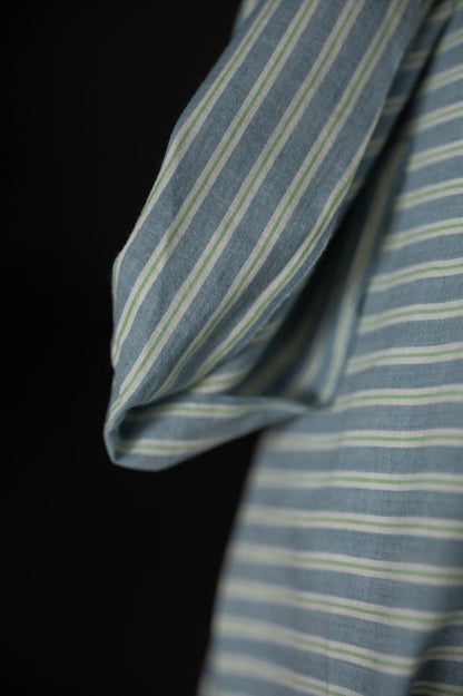 Wild Mint Stripe Handwoven Indian Cotton - Merchant & Mills - Simplifi Fabric