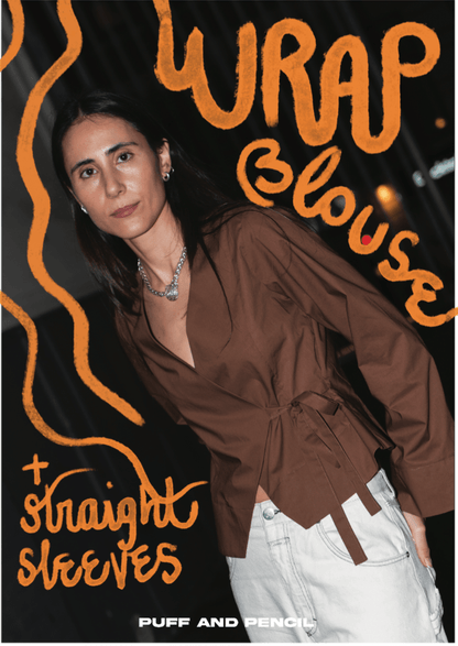 Wrap Blouse + Straight Sleeves Jacket - Paper Sewing Pattern - Puff And Pencil - Simplifi Fabric