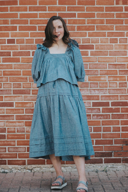 ZAMORA Midi Skirt PDF Sewing Pattern - Madswick - Simplifi Fabric