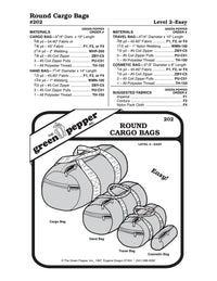 Round Cargo Bag Pattern - 202 - The Green Pepper Patterns