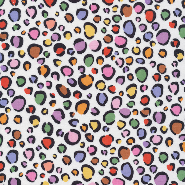Happy Leopard - Happy Days - Brook Gossen - Cloud 9 Fabrics - Poplin
