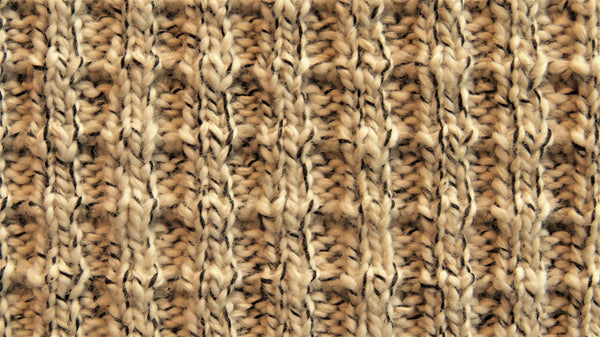 European Cotton Melange Sweater Knit - Beige
