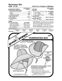Norwester Hat Pattern - 528 - The Green Pepper Patterns