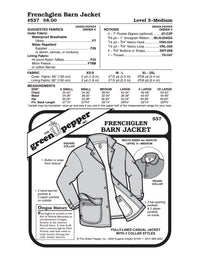 Adult’s Frenchglen Barn Jacket Pattern - 537 - The Green Pepper Patterns