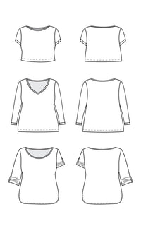 Concord T-Shirt Paper Pattern - Cashmerette