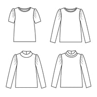 Lobelia Mum Tee-Shirt Sewing Pattern - Ladies 32/52 - Ikatee