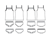 Belle Mum Underwear Set Sewing Pattern - Ladies 34/46 - Ikatee