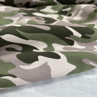 Camouflage Brushed French Terry - European Import - Oeko-Tex® - Taupe