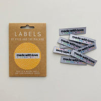 "MADE WITH LOVE AND SWEAR WORDS" Woven Label Pack - Kylie And The Machine