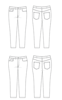 Ames Jeans Paper Pattern - Cashmerette