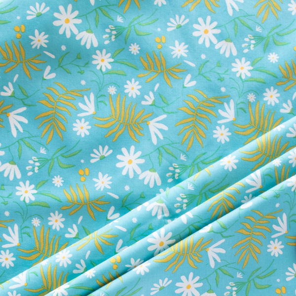 Fronds and Flowers - Wild Fronds Market by Kate Capone - Birch Fabrics - Poplin
