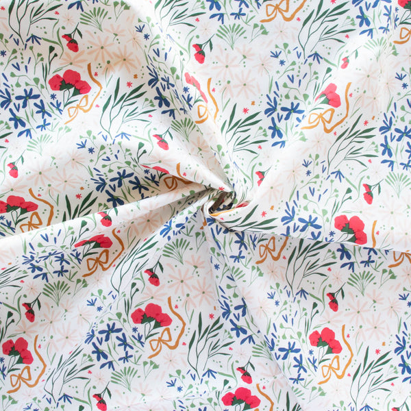 Tossed Bouquet - Wild Fronds Meadow by Kate Capone - Birch Fabrics - Poplin