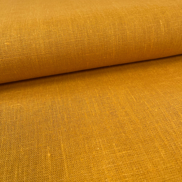 Linen 245gsm - Mustard - European Import - Simplifi Fabric