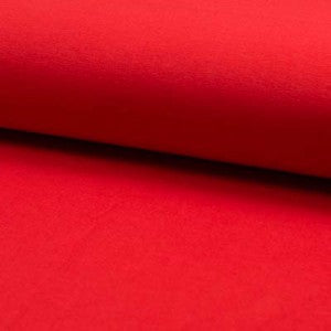 Organic Cotton Stretch French Terry - European Import - Oeko-Tex® - Red