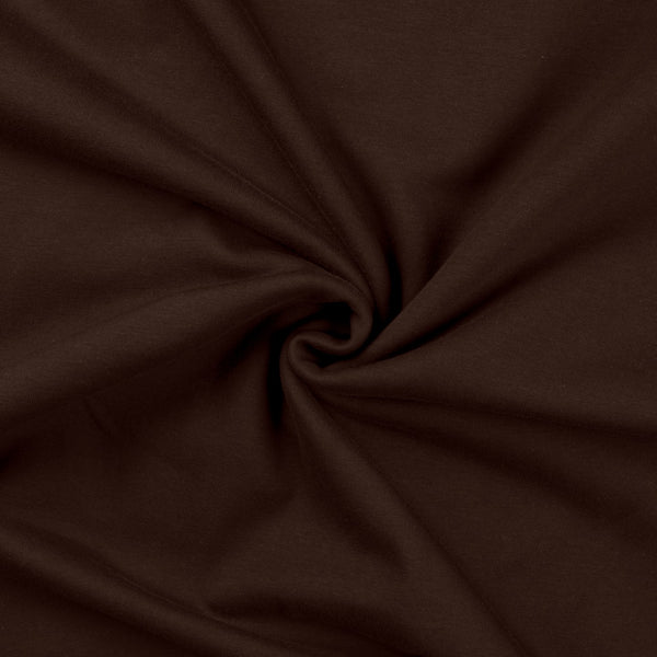 Dark Brown 580 - European Import - Brushed Stretch French Terry