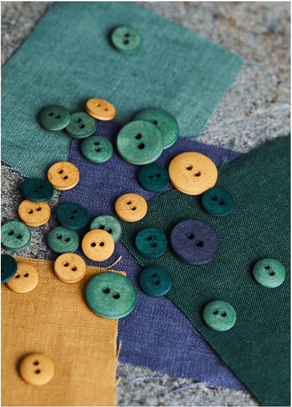 Curb Cotton Button - European Import - Oeko-Tex® - Mind The Maker - 11mm (Various Colors)